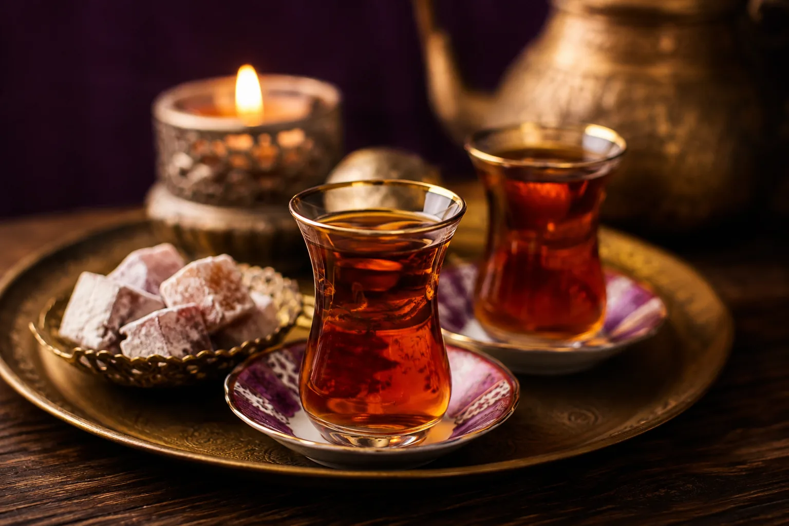 Karşılama çayı servisi — Lila Spa, Eyüpsultan misafirlerine hizmet veren salon