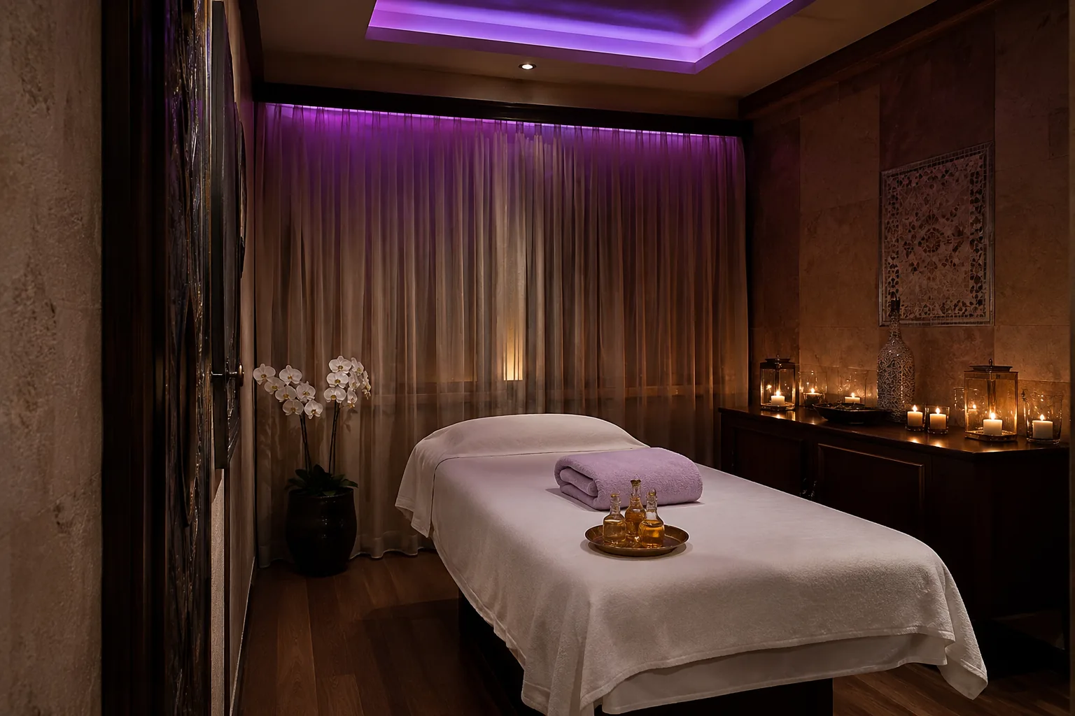 Masaj odasının genel görünümü — Lila Spa, Eyüpsultan misafirlerine hizmet veren salon